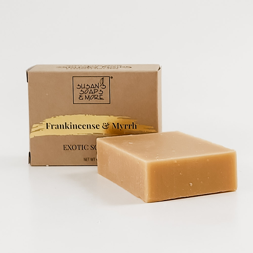 Natural Frankincense & Myrrh Goat Milk Soap