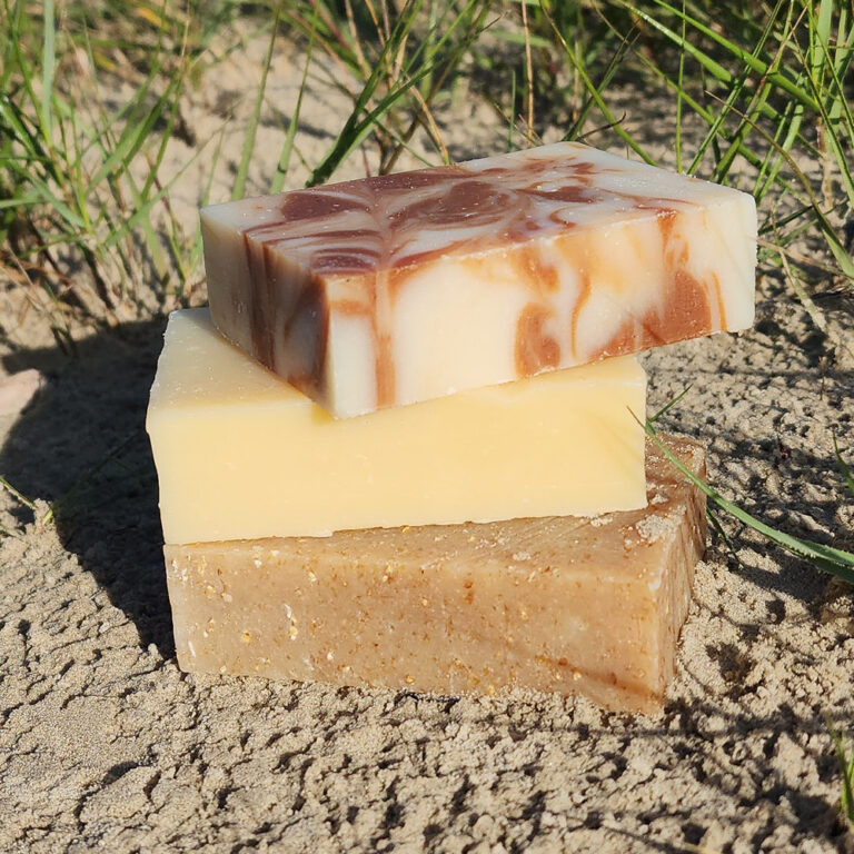 Soaps on the beach